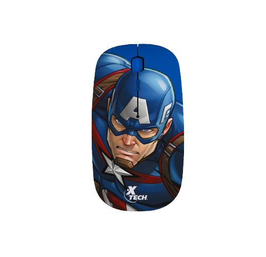 Mouse Inalámbrico Capitán América De Marvel